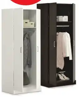 Canadian Tire 2-Door Wardrobe, Espresso or White offer
