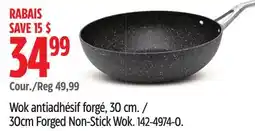 Canadian Tire 30cm Forged Non-Stick Wok offer