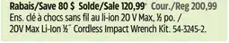 Canadian Tire MAXIMUM 20V Max Li-Ion 1⁄2˝ Cordless Impact Wrench Kit offer