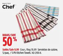 Canadian Tire MASTER Chef 5-Pk Kitchen Towels offer