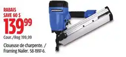 Canadian Tire MASTERCRAFT Framing Nailer offer