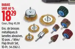 Canadian Tire Wire/ Flap Brush Set, 10-Pc offer