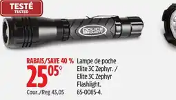 Canadian Tire POLICE SECURITY Elite 3C Zephyr Flashlight offer