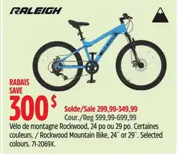 Canadian Tire RALEIGH Rockwood Mountain Bike offer