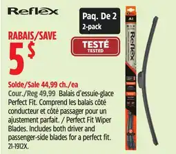 Canadian Tire Reflex Perfect Fit Wiper Blades offer