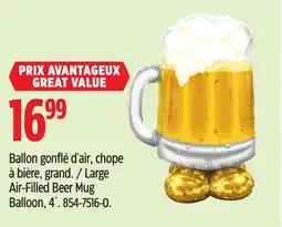 Canadian Tire Large Air-Filled Beer Mug Balloon offer