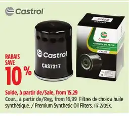 Canadian Tire Castrol Premium Synthetic Oil Filters offer