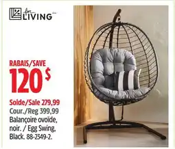 Canadian Tire Egg Swing, Black offer