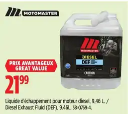 Canadian Tire MotoMaster Diesel Exhaust Fluid (DEF) offer