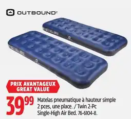 Canadian Tire Outbound Twin 2-Pc Single-High Air Bed offer