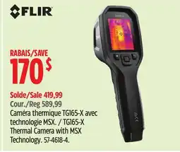 Canadian Tire Flir TG165-X Thermal Camera with MSX Technology offer