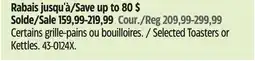 Canadian Tire Smeg Selected Toasters or Kettles offer