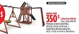 Canadian Tire Sportspower Grand Mesa Wooden Swing Set offer