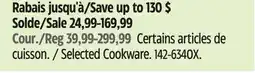 Canadian Tire Selected Cookware offer