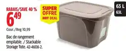 Canadian Tire Stackable Storage Tote offer