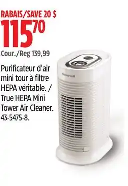 Canadian Tire Honeywell True HEPA Mini Tower Air Cleaner offer
