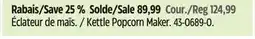 Canadian Tire Betty Crockers Kettle Popcorn Maker offer