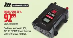 Canadian Tire MotoMaster 750W Power Inverter with LCD Screen offer