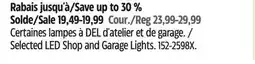 Canadian Tire Selected LED Shop and Garage Lights offer