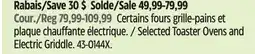 Canadian Tire Black & Decker Selected Toaster Ovens and Electric Griddle offer
