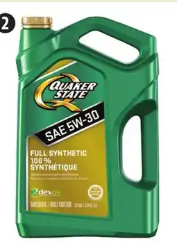 Canadian Tire Quaker State Full Synthetic Motor Oil offer