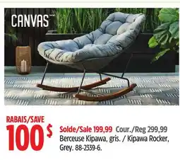Canadian Tire CANVAS Kipawa Rocker, Grey offer