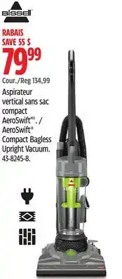 Canadian Tire BISSELL AeroSwift Compact Bagless Upright Vacuum offer