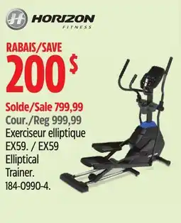 Canadian Tire Horizon Fitness EX59 Elliptical Trainer offer