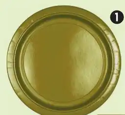 Canadian Tire 9˝ Paper Plates, Gold offer