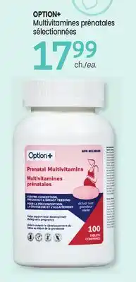 Uniprix OPTION+ Multivitamines prénatales sélectionnées offer