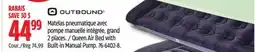 Canadian Tire Outbound Queen Air Bed with Built-in Manual Pump offer