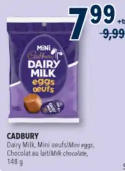 Familiprix CADBURY Dairy Milk, Mini eggs, Milk chocolate offer