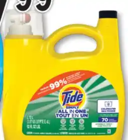 Familiprix FLEECY Fabric softener, 2,6 or TIDE Laundry detergent offer