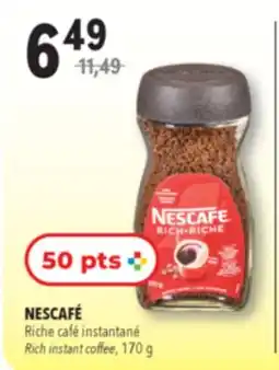 Familiprix NESCAFÉ, Rich instant coffee offer