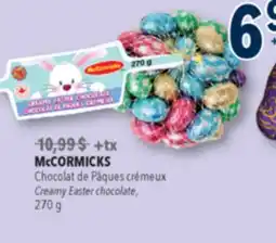 Familiprix MCCORMICKS Creamy Easter chocolate offer