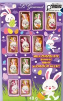 Familiprix LE GOURMET, Milk chocolate bunnies offer