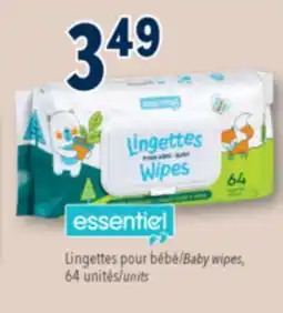Familiprix ESSENTIEL, baby wipes, 64 units offer