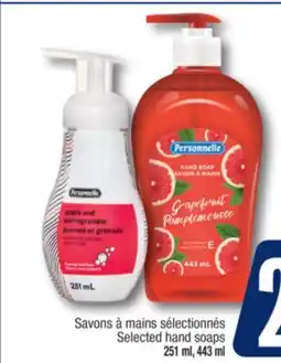 Jean Coutu PERSONNELLE Selected hand soaps offer