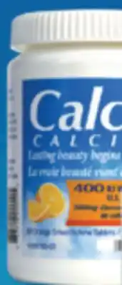 Familiprix CALCIA, Calcium 500 mg with Vitamin D 400 IU, 60 chewable tablets … offer