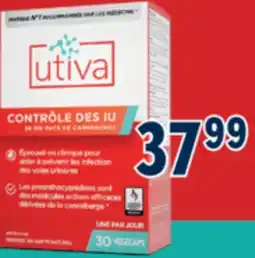 Familiprix UTIVA, Cranberry pacs, Help prevent urinary tract infections, 30 vegicaps offer