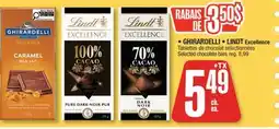 Jean Coutu GHIRARDELLI, LINDT Excellence Selected chocolate bars offer