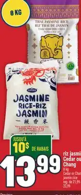 Marché Adonis Riz jasmin Cedar ou Chang | Cedar or Chan jasmin rice offer