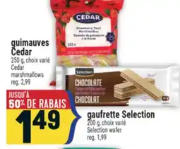 Marché Adonis Guimauves Cedar | Cedar marshmallows offer