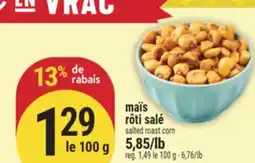 Marché Adonis Maïs rôti salé | Salted roast corn offer