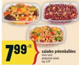 Marché Adonis Salades préemballées | Prepacked salads offer