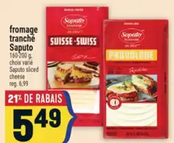 Marché Adonis Fromage tranché Saputo | Saputo sliced cheese offer