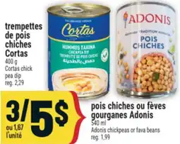 Marché Adonis TREMPETTES DE POIS CHICHES CORTAS | CORTAS CHICK PEA DIP offer