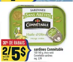 Marché Adonis SARDINES CONNÉTABLE | CONNÉTABLE SARDINES offer