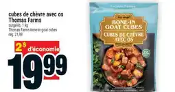 Super C Cubes de chèvre avec os Thomas Farms | Thomas Farms bone-in goat cubes offer