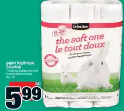 Super C PAPIER HYGIÉNIQUE SELECTION | SELECTION BATHROOM TISSUE offer